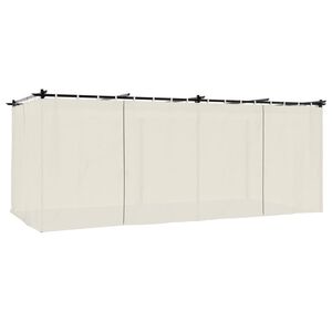 vidaXL kr&eacute;msz&iacute;nű ac&eacute;l pavilon f&uuml;gg&ouml;ny&ouml;kkel 6 x 3 m