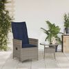 vidaXL sz&uuml;rke polyrattan d&ouml;nthető kerti sz&eacute;k p&aacute;rn&aacute;kkal