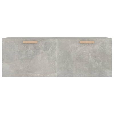 vidaXL betonszürke szerelt fa faliszekrény 100 x 36,5 x 35 cm