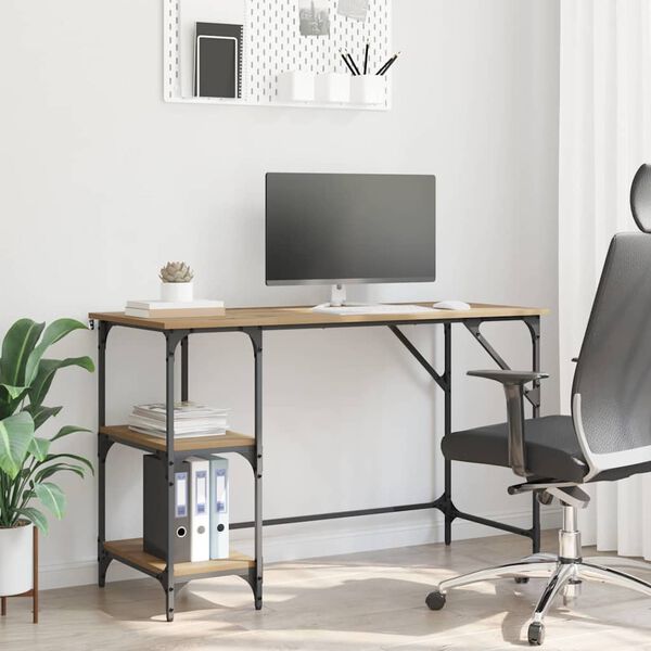 vidaXL Asztal Artisan t&ouml;lgy 120 x 50 x 75 cm Faanyag