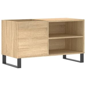 vidaXL sonoma t&ouml;lgy sz&iacute;nű szerelt fa hanglemezszekr&eacute;ny 85x38x48 cm