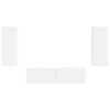 vidaXL TV szekr&eacute;ny garnit&uacute;ra Falra szerelhető 2 pcs Feh&eacute;r Faanyag