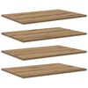 vidaXL Polcos k&ouml;nyvespolc 3 szintes 4 db 60 x 40 x 1,5 cm Szerelt Fa