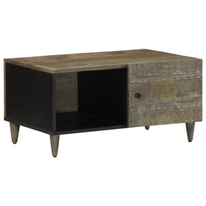vidaXL vil&aacute;gossz&uuml;rke t&ouml;m&ouml;r mang&oacute;fa doh&aacute;nyz&oacute;asztal 80 x 50 x 40 cm