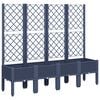 vidaXL k&eacute;ksz&uuml;rke PP r&aacute;csos kerti &uuml;ltetől&aacute;da 160 x 40 x 142 cm