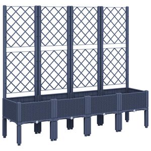 vidaXL k&eacute;ksz&uuml;rke PP r&aacute;csos kerti &uuml;ltetől&aacute;da 160 x 40 x 142 cm