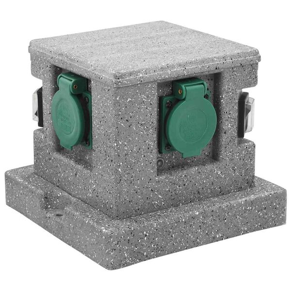 vidaXL műanyag kerti aljzat sz&uuml;rk&uuml;let-&eacute;rz&eacute;kelővel