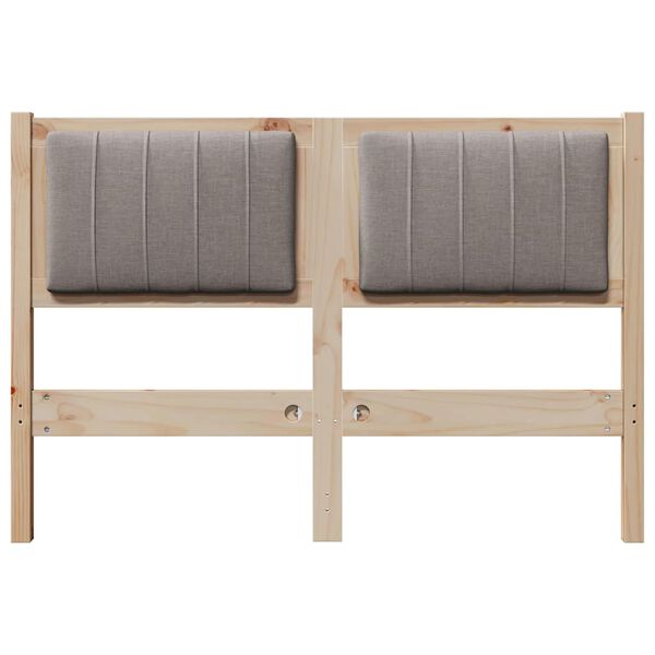 vidaXL K&aacute;rpitozott fejt&aacute;mla fejt&aacute;ml&aacute;val Barna 120 cm T&ouml;m&ouml;r fenyőfa