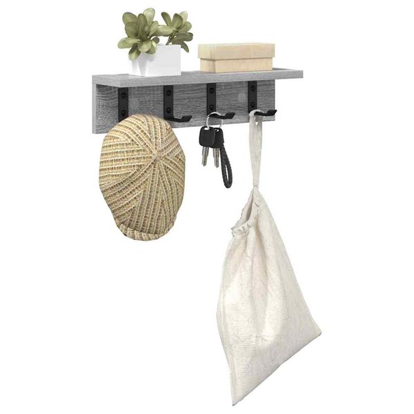 vidaXL Fali Kab&aacute;thorog Sz&uuml;rke Sonoma 40 x 10,5 x 10,5 cm Faanyag