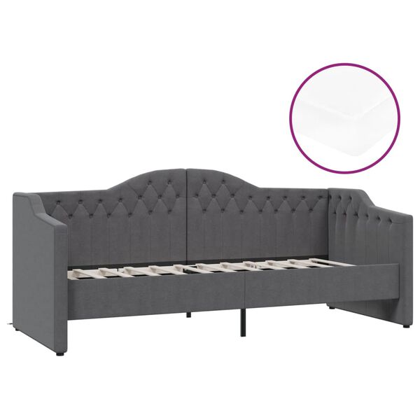 vidaXL s&ouml;t&eacute;tsz&uuml;rke USB-s sz&ouml;vetbor&iacute;t&aacute;s&uacute; d&iacute;v&aacute;ny matraccal 90 x 200 cm