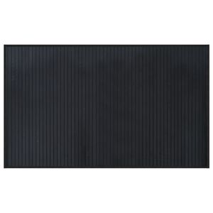vidaXL n&eacute;gysz&ouml;gletű fekete bambusz szőnyeg 60 x 100 cm