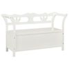 vidaXL feh&eacute;r t&ouml;m&ouml;r fenyőfa pad 107 x 45 x 75,5 cm