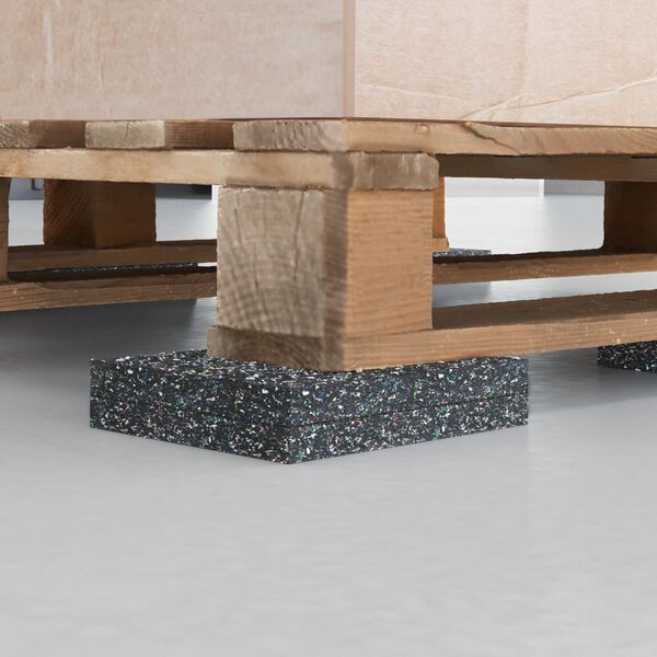 vidaXL Gumi Henger Fekete Gumi