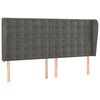 vidaXL s&ouml;t&eacute;tsz&uuml;rke b&aacute;rsony fejt&aacute;mla sz&aacute;rnyakkal 183x23x118/128 cm