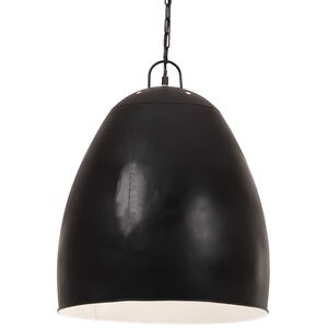 vidaXL kerek fekete ipari f&uuml;ggől&aacute;mpa 25 W 42 cm E27