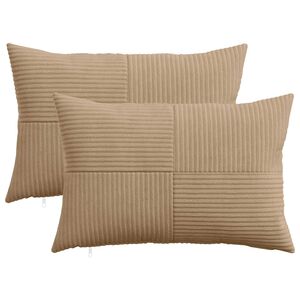 vidaXL P&aacute;rna huzat 2 pcs ALMELO Barna 30 x 50 cm cord