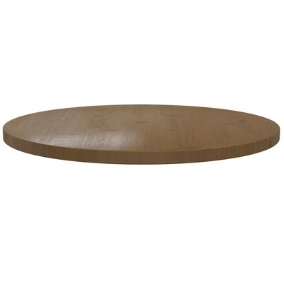 vidaXL barna tömör fenyőfa asztallap Ø60 x 2,5 cm