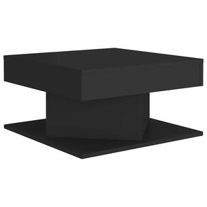 vidaXL fekete szerelt fa doh&aacute;nyz&oacute;asztal 57 x 57 x 30 cm