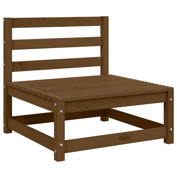 vidaXL 3 r&eacute;szes m&eacute;zbarna t&ouml;m&ouml;r fenyőfa kerti &uuml;lőgarnit&uacute;ra