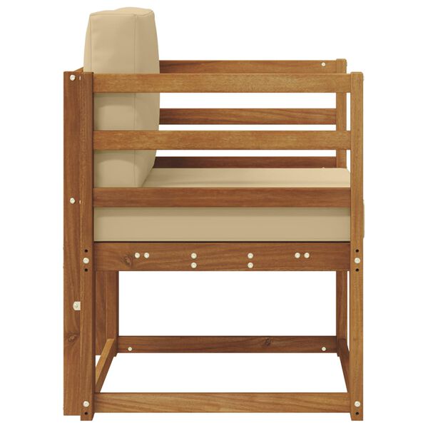 vidaXL K&uuml;lt&eacute;ri kanap&eacute; T&ouml;m&ouml;r ak&aacute;cfa &eacute;s poli&eacute;szter Term&eacute;szetes