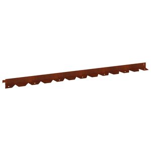 vidaXL Fűszeg&eacute;lyez&eacute;s 30 db 102 x 4 x 4 cm Ac&eacute;l Rozsd&aacute;s