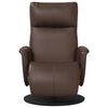 vidaXL barna műbőr d&ouml;nthető fotel l&aacute;btart&oacute;val