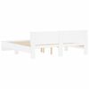 vidaXL fehér ágykeret fejtámlával 160 x 200 cm