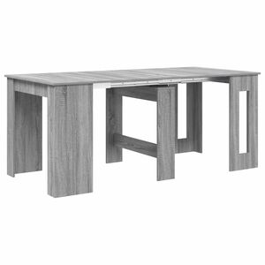 vidaXL &Eacute;tkezőasztal 180 x 85 x 75 cm Szerelt Fa Sz&uuml;rke Sonoma