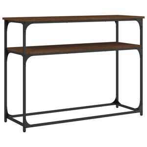 vidaXL barna t&ouml;lgysz&iacute;nű szerelt fa t&aacute;lal&oacute;asztal 100x35,5x75 cm