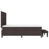 vidaXL Boxrug&oacute;s &aacute;gy matracmal S&ouml;t&eacute;t Barna 140 x 190 cm sz&ouml;vet
