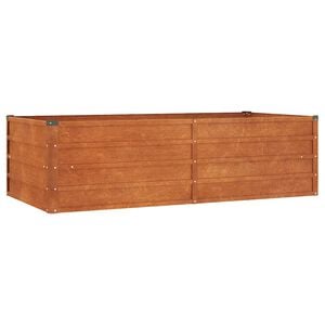 vidaXL rozsda sz&iacute;nű corten ac&eacute;l kerti magas&aacute;gy&aacute;s 160 x 80 x 45 cm