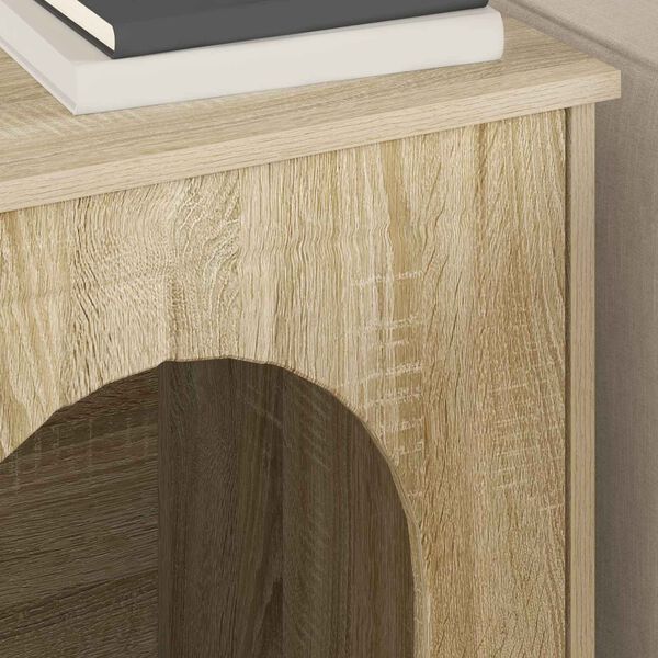 vidaXL Macska H&aacute;z Sonoma 53 x 52 x 62 cm Faanyag