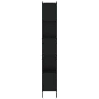 vidaXL fekete szerelt fa könyvszekrény 72x28x172 cm