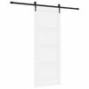 vidaXL Cs&uacute;sz&oacute; ajt&oacute; ORKDAL 83 x 211 cm Szerelt Fa Feh&eacute;r &eacute;s Fekete