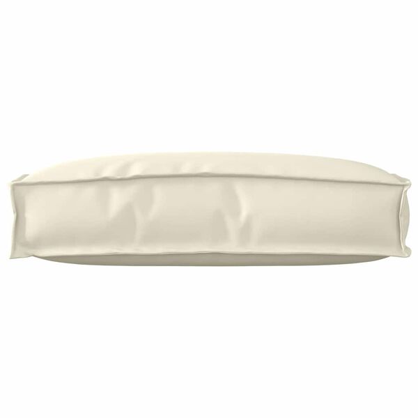 vidaXL Raklap párna háttámlához Krém 60 x 40 x 12 cm Oxford szövet