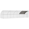 vidaXL Csirkeketrec 4 db Ez&uuml;st 800 x 200 x 200 cm Ac&eacute;l &eacute;s PE