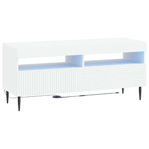 vidaXL LED TV szekr&eacute;ny Feh&eacute;r Szerelt Fa