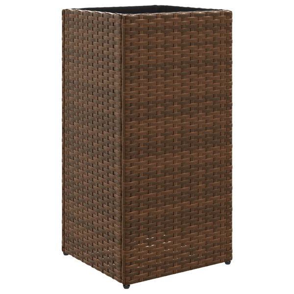 vidaXL barna polyrattan kerti &uuml;ltetől&aacute;da 30x30x60 cm