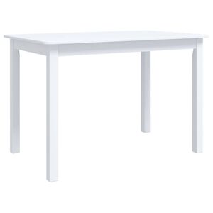 vidaXL feh&eacute;r t&ouml;m&ouml;r gumifa &eacute;tkezőasztal 114 x 71 x 75 cm