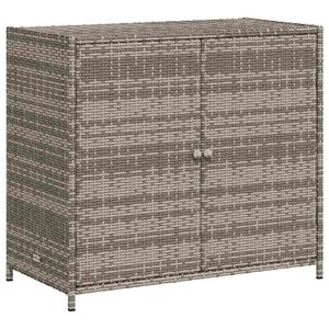 vidaXL sz&uuml;rke polyrattan kerti t&aacute;rol&oacute;szekr&eacute;ny 83x45x76 cm