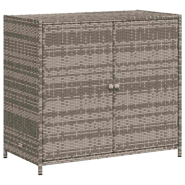vidaXL sz&uuml;rke polyrattan kerti t&aacute;rol&oacute;szekr&eacute;ny 83x45x76 cm