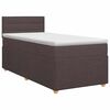 vidaXL Boxspring &aacute;gy matraccal S&ouml;t&eacute;t Barna 80 x 200 cm Sz&ouml;vet