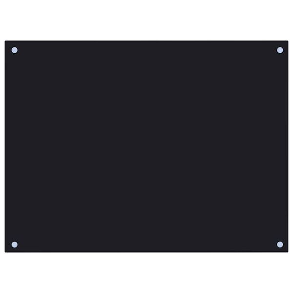 vidaXL 2 db fekete edzett üveg konyhai falburkoló 80 x 60 cm