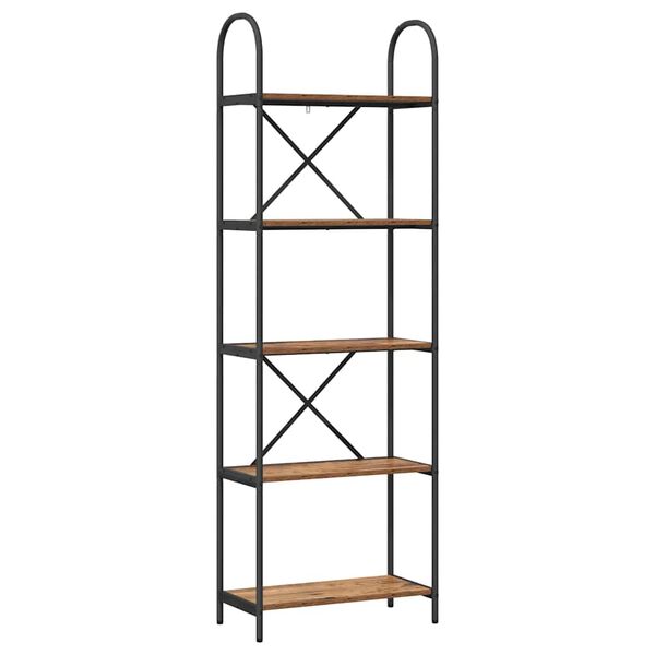 vidaXL K&ouml;nyvespolc &Ouml;reg fa 60 x 30 x 183 cm Faanyag