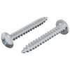 vidaXL Fa Csavarok 2 pcs Ez&uuml;st M4 x 28 mm Ac&eacute;l