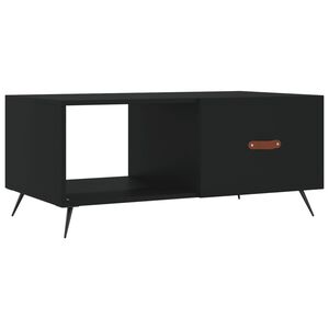 vidaXL fekete szerelt fa doh&aacute;nyz&oacute;asztal 90 x 50 x 40 cm