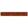vidaXL 10 db rugalmas corten ac&eacute;l gyepszeg&eacute;ly 15 x 103 cm