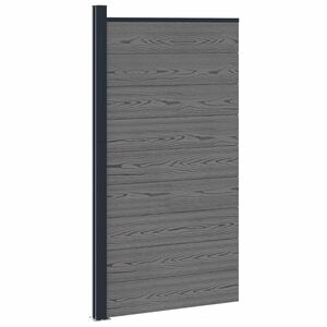 vidaXL Ker&iacute;t&eacute;selem 95 x 186 cm WPC &eacute;s Alum&iacute;nium Sz&uuml;rke