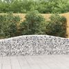 vidaXL 3 db &iacute;ves horganyzott vas gabion kos&aacute;r 400x50x60/80 cm
