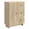 vidaXL Sz&eacute;f fi&oacute;kkal Sonoma T&ouml;lgy 66 x 34,5 x 90 cm Szerelt Fa
